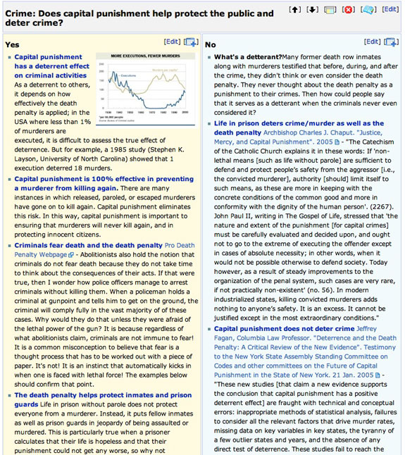 Debatepedia: Research the pros