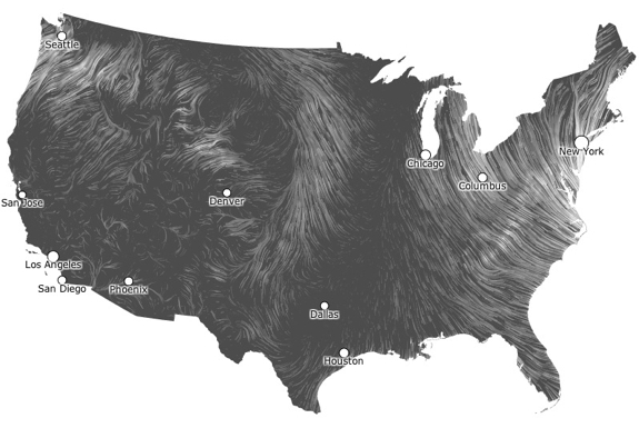 The Animated Online Wind Map